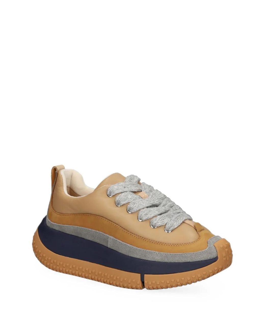 4Ccccees Blue Pava Leather Sneakers