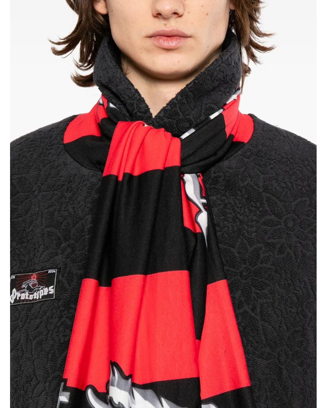 PROTOTYPES Black Bathrobe Bomber for men