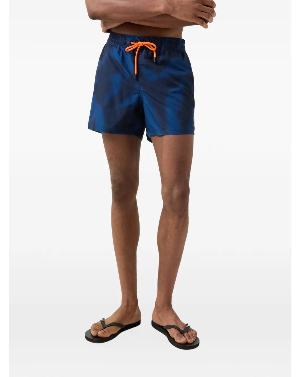 Bogner Fire + Ice Blue Nelson Camouflage-Print Swim Shorts for men