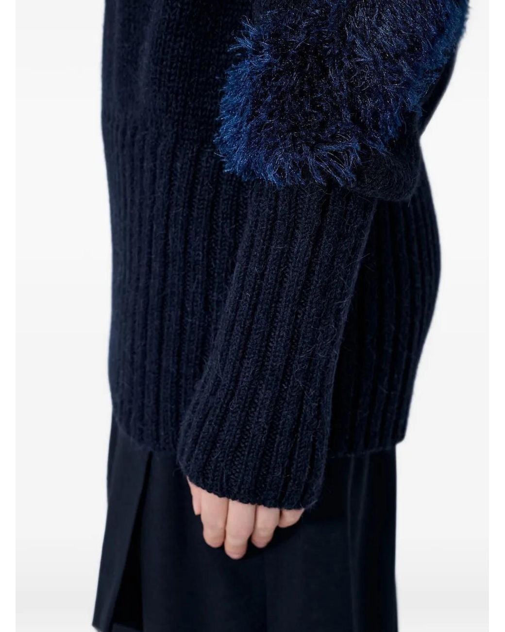 Kiko Kostadinov Blue V-Neck Sweater