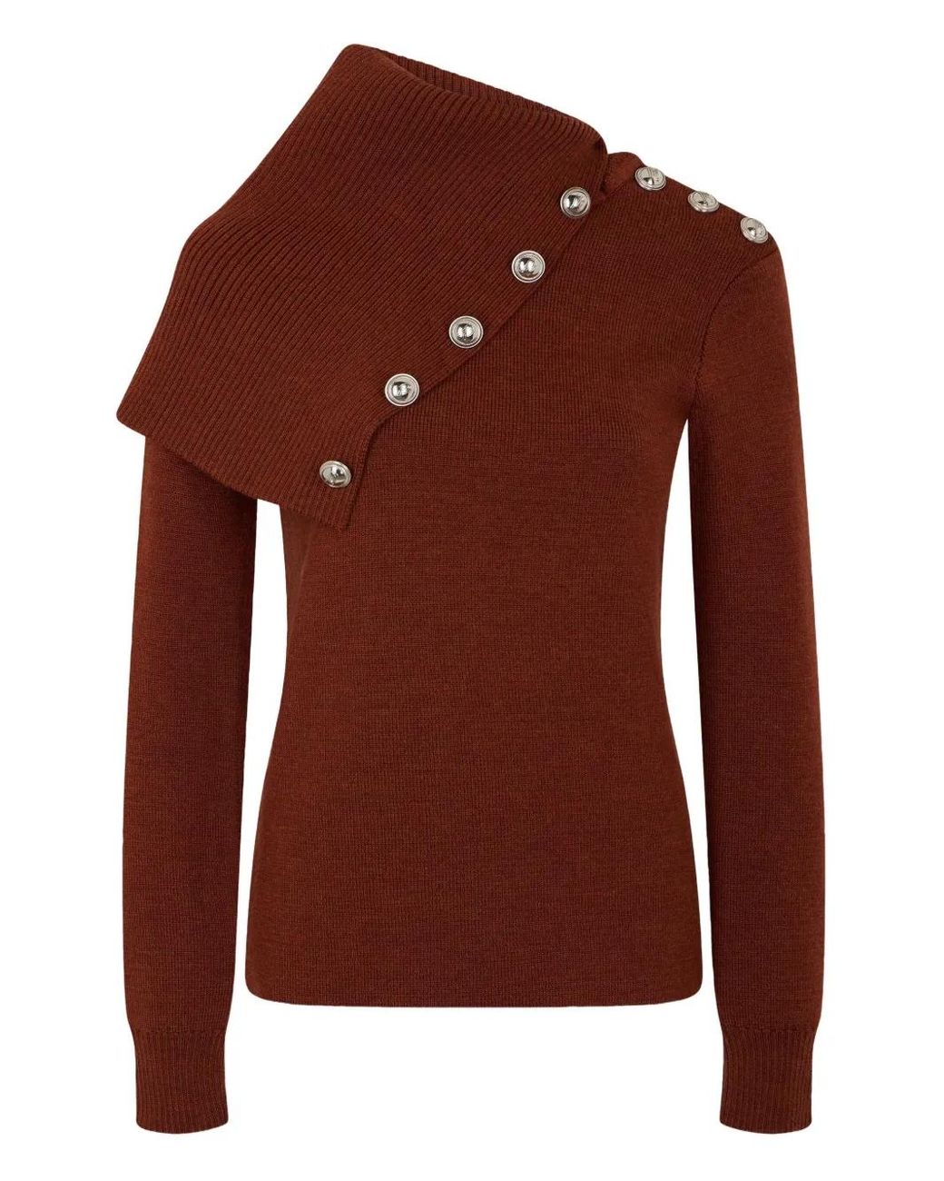Rabanne Brown Wool Jumper