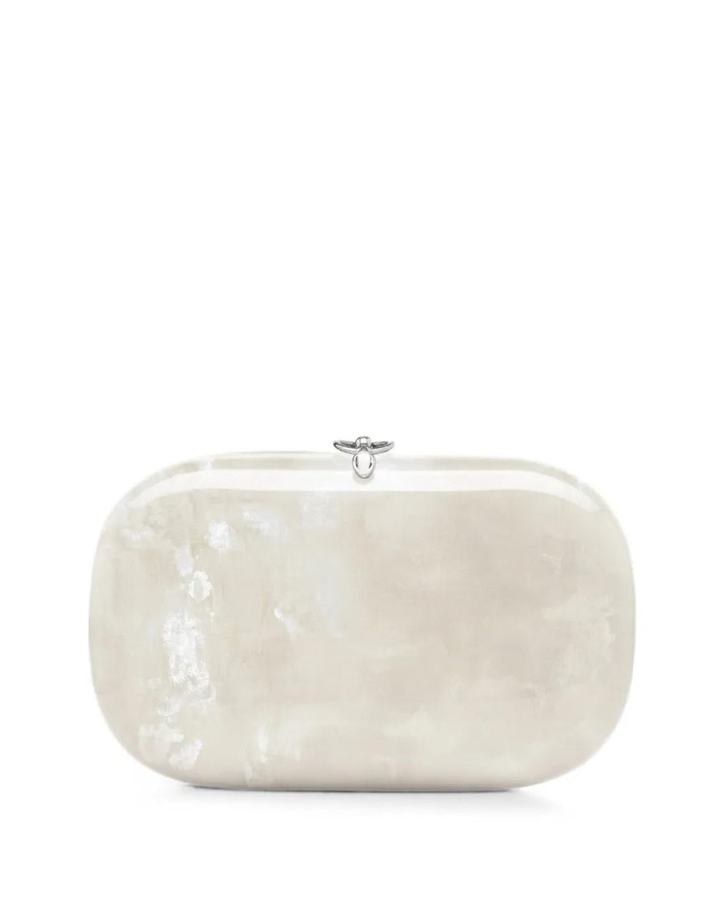 Jeffrey Levinson White Elina Plus Monet Clutch Bag
