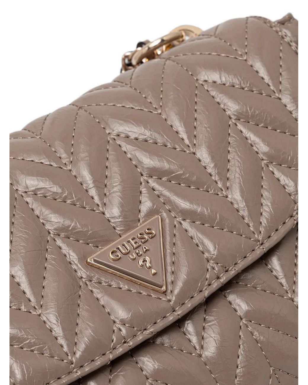 Guess Gray Cheryl Quilted Bag