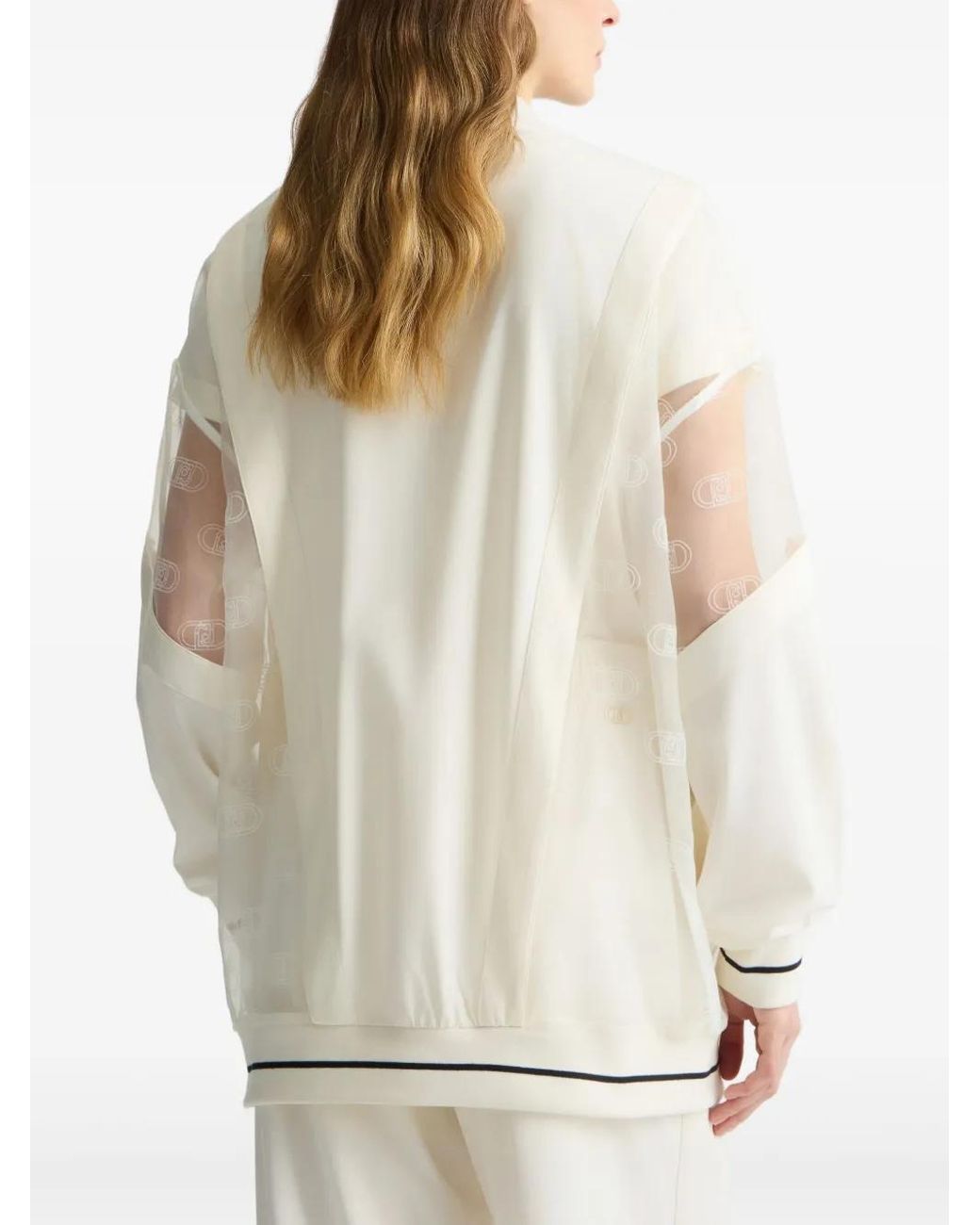 Chaqueta Con Monograma Liu Jo de color White