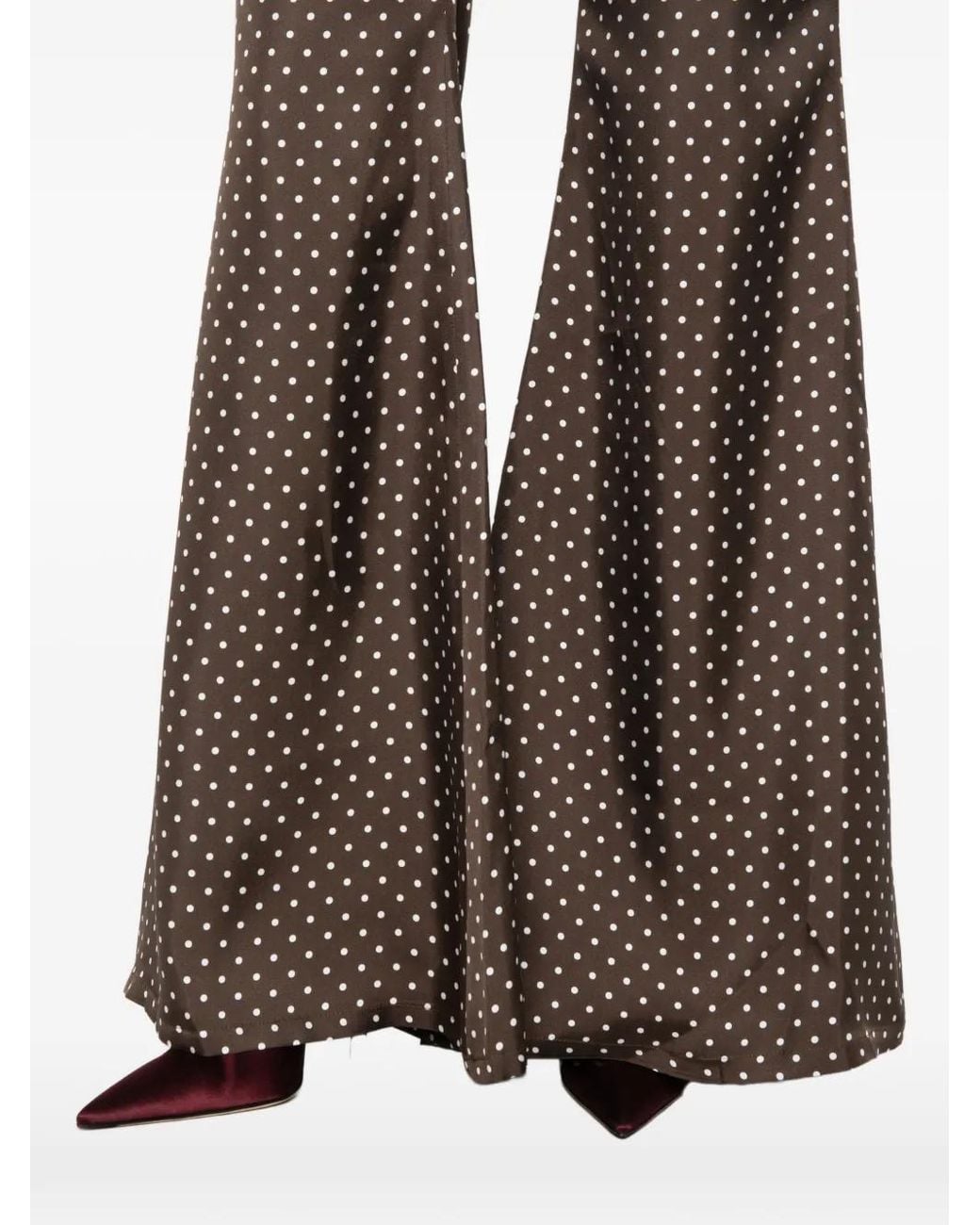 Franchise Brown Zaoua Flared Trousers