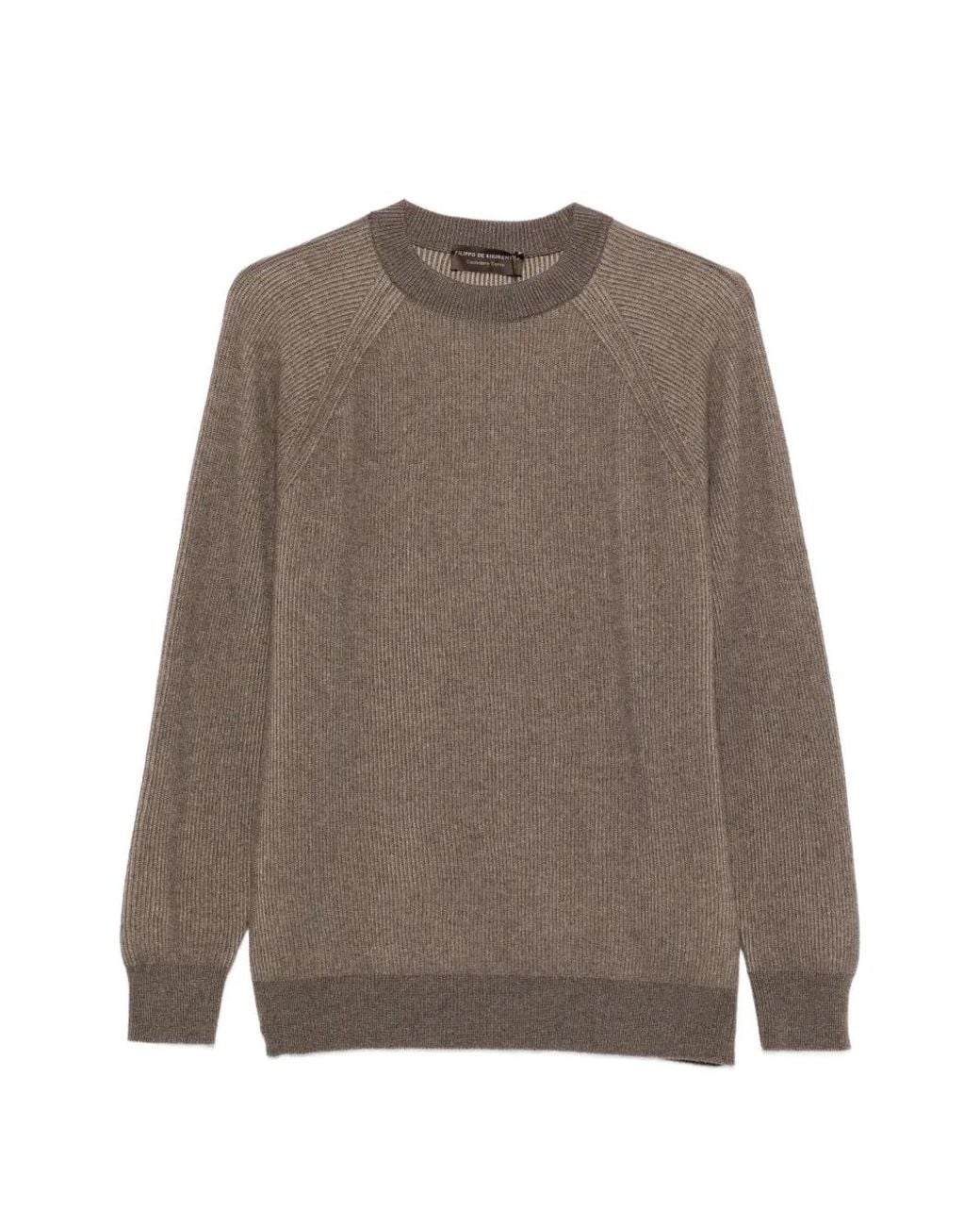 FILIPPO DE LAURENTIIS Brown Pull Côtelé À Manches Longues for men