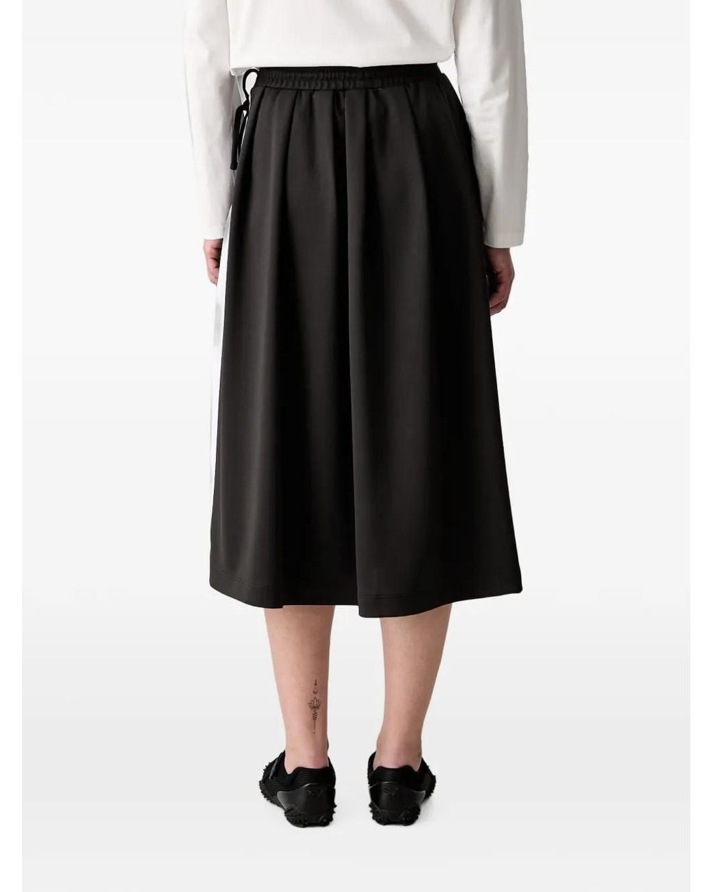 PUMA Black T7 Pleated Midi Skirt