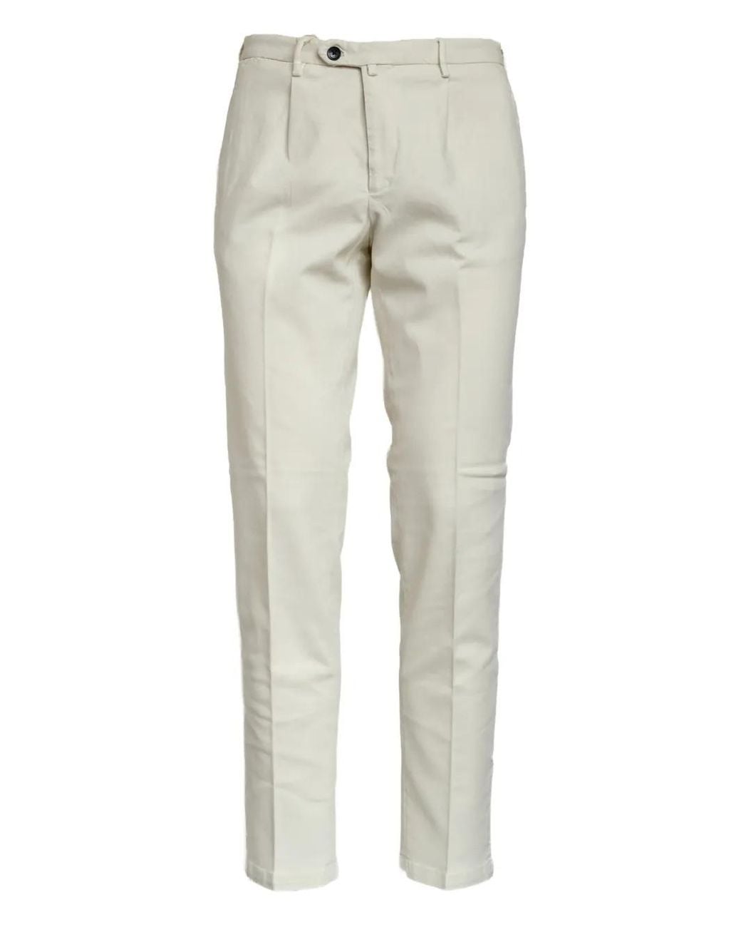 Briglia 1949 Gray Pleated-Front Trousers for men