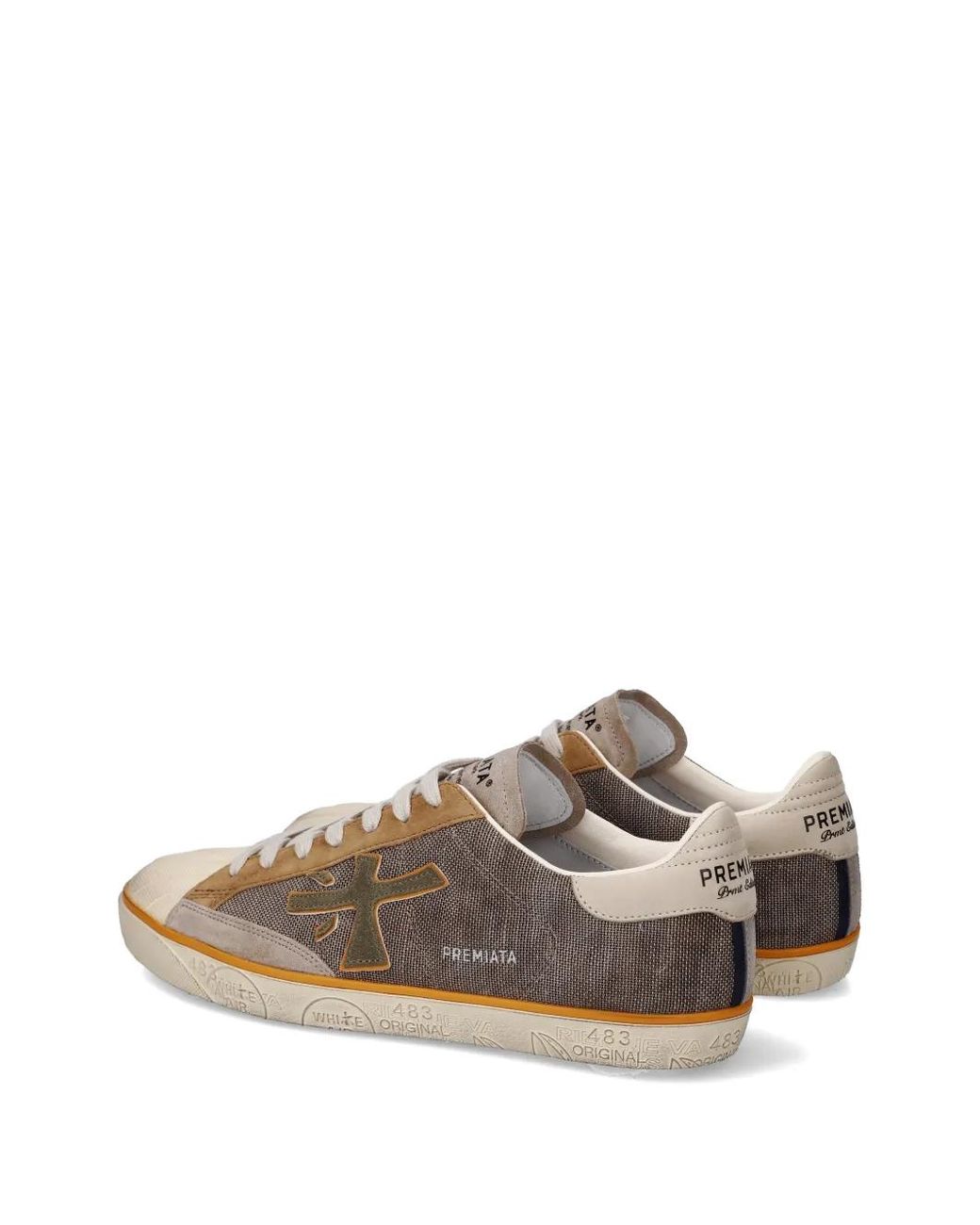 Premiata Brown Steven 8051 Panelled Sneakers for men
