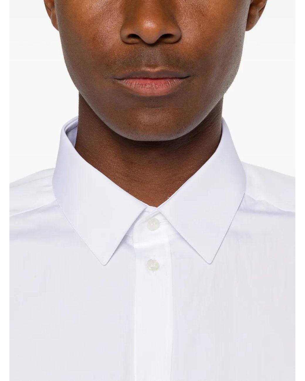 Dolce & Gabbana White Martini Cotton Shirt for men