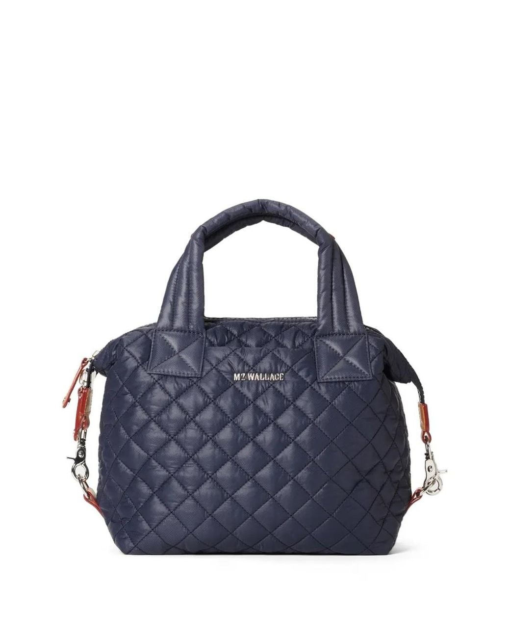MZ Wallace Blue Small Sutton Deluxe Quilted Tote Bag