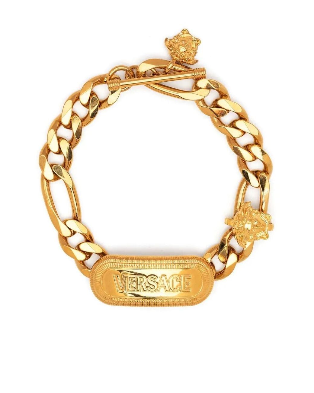 Versace Metallic Medusa Plaque Bracelet for men