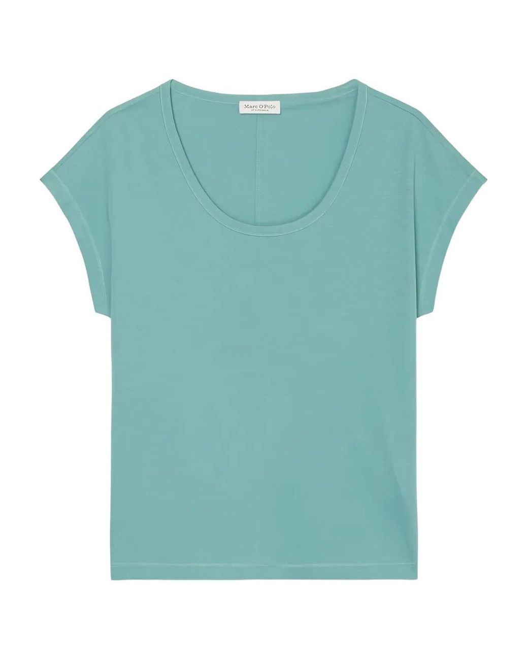 Marc O' Polo Green Scoop Neck Cap Sleeve T-Shirt