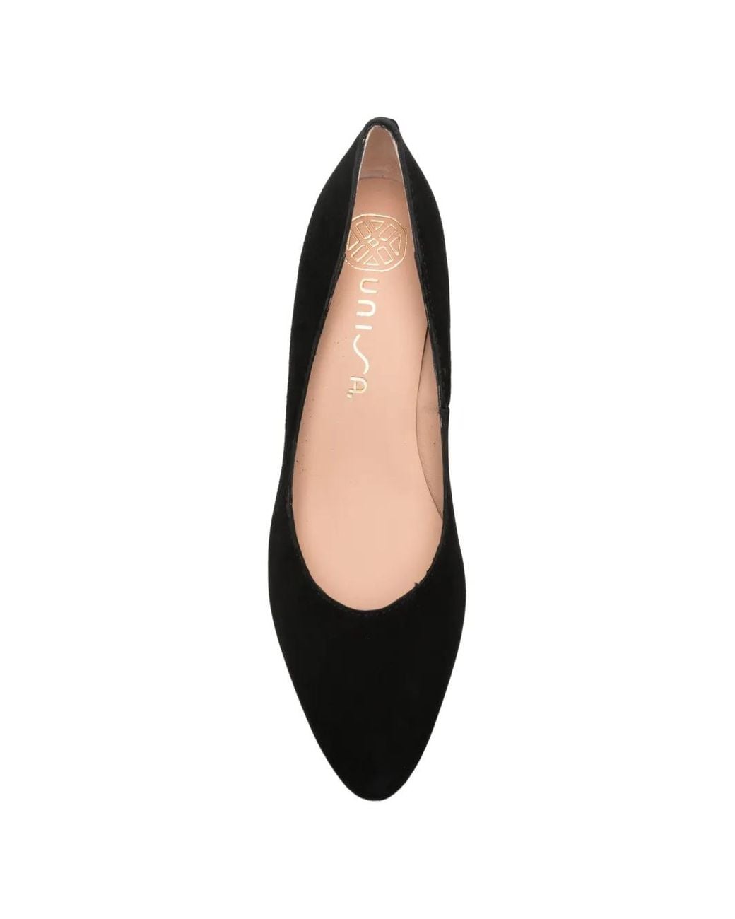 Unisa Black Pointed-Toe Heeled Pumps