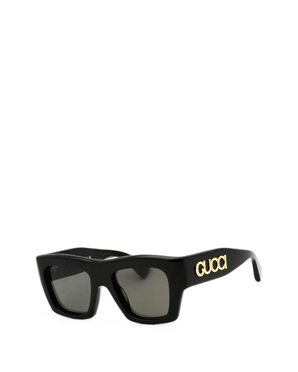 Gucci Black Rectangle-Frame Sunglasses