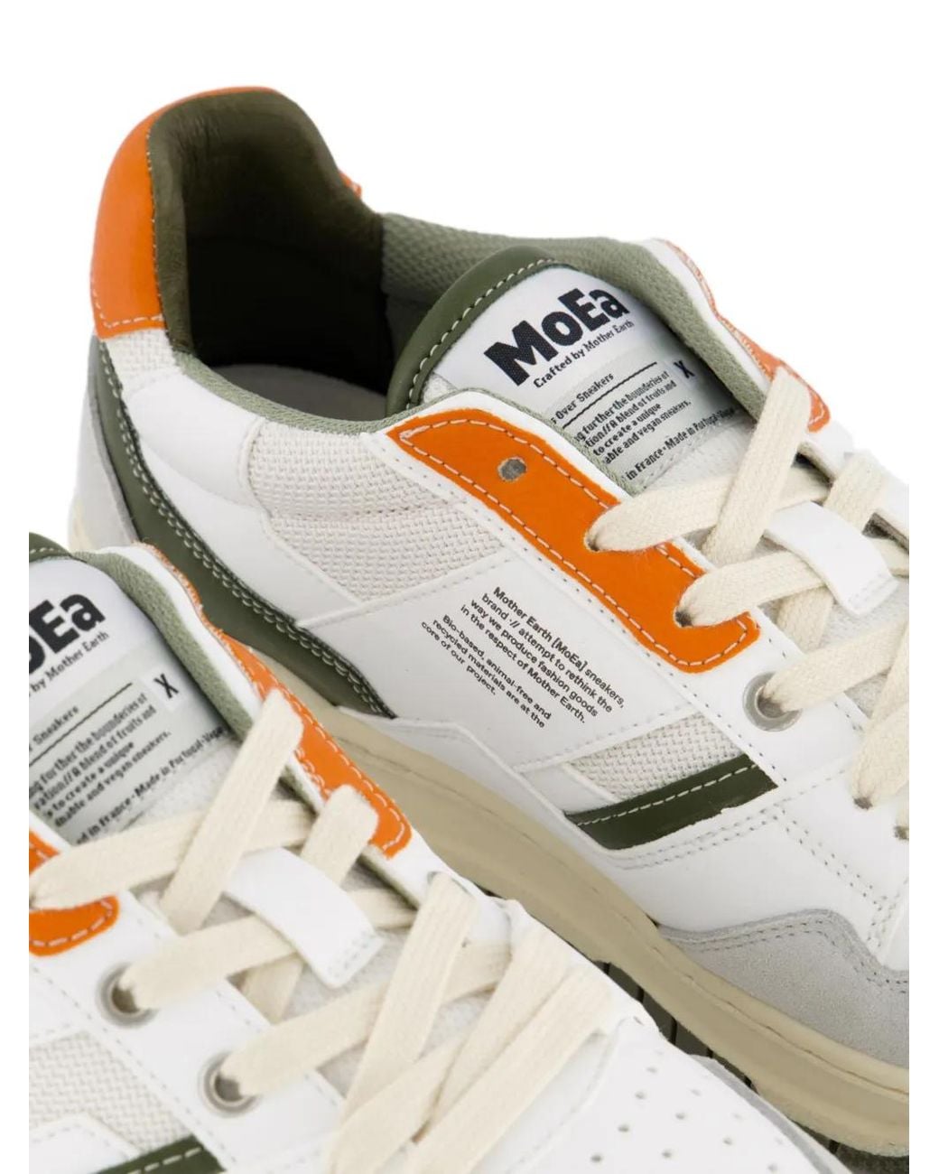 Moea White Gen2 Crossover Logo-Print Low-Top Sneakers