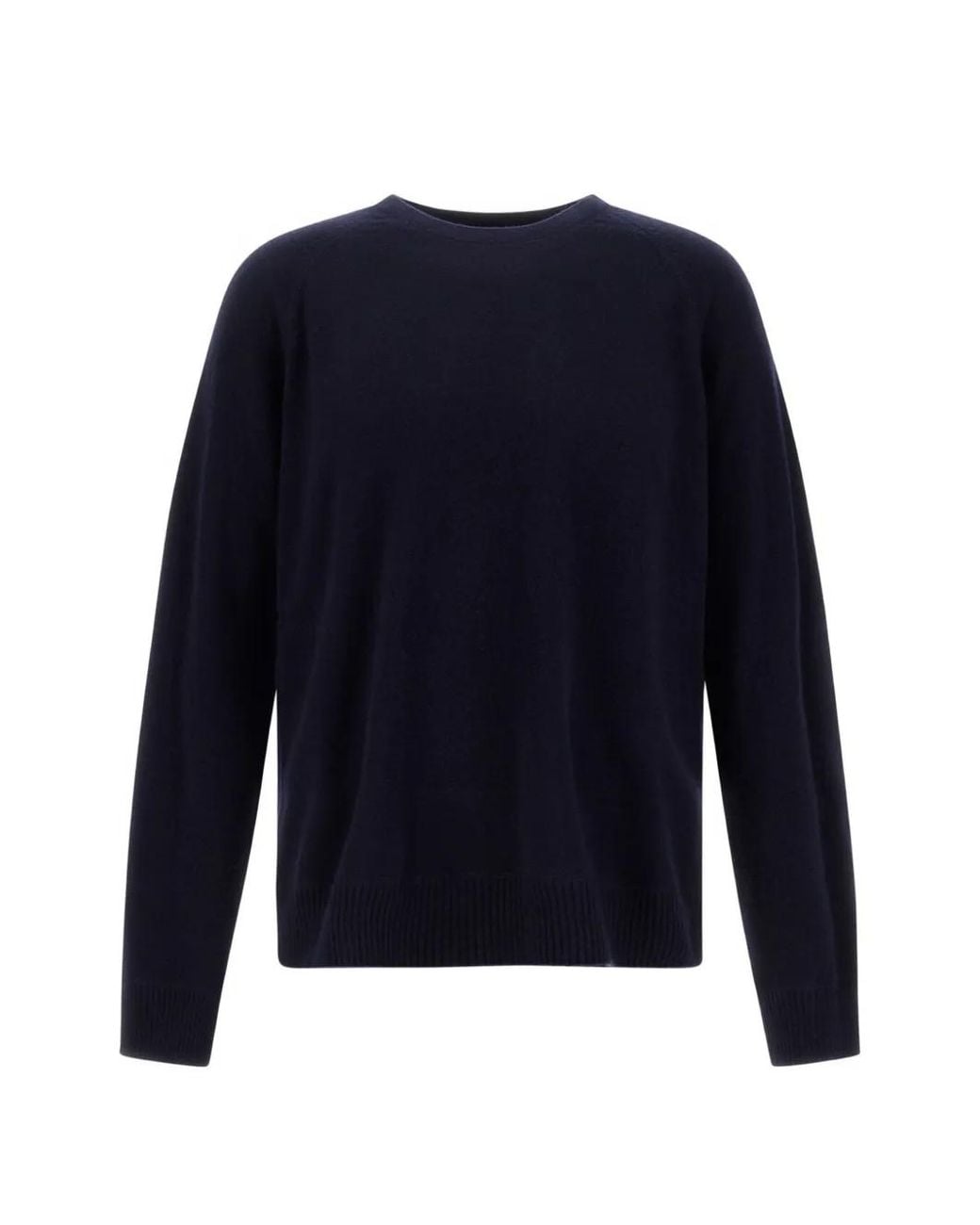 Herno Blue Fine-Knit Cashmere Sweater for men