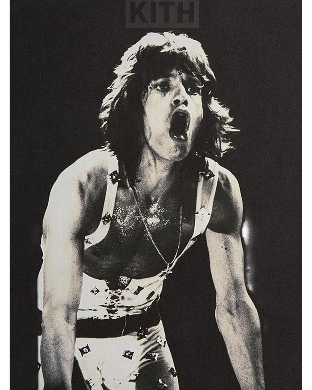 Kith X Rolling Stones Mick Jagger T-Shirt in Black for Men | Lyst