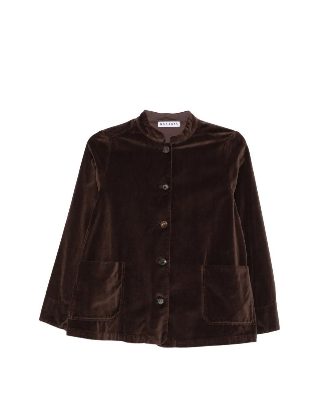ROSSO35 Brown Button-Up Jacket