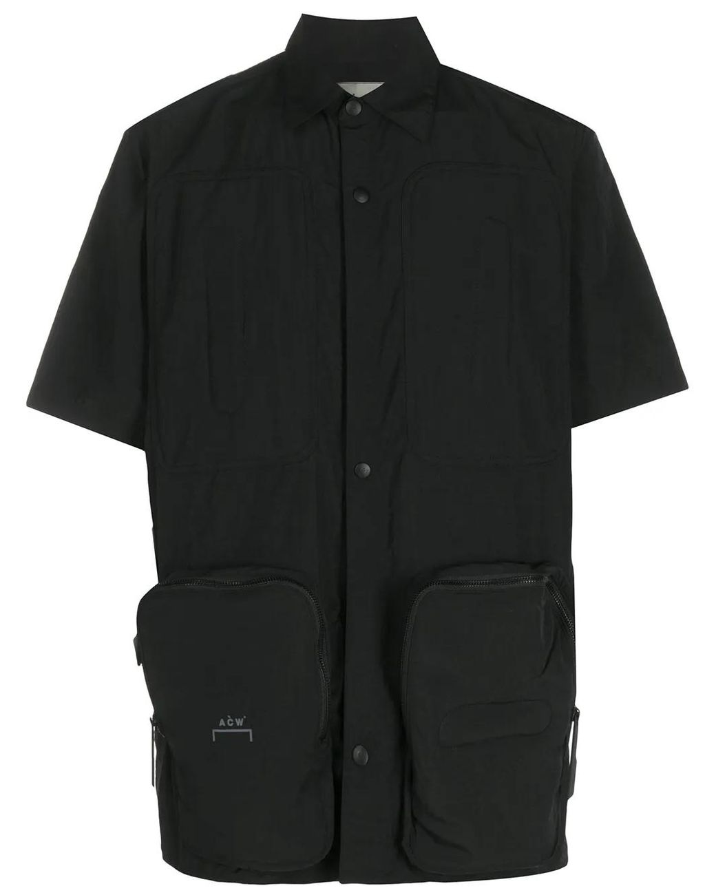 Camicia Con Bottoni Automatici di A_COLD_WALL* in Black da Uomo