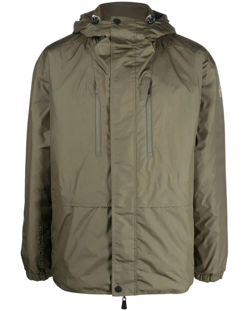 Moncler Green Feather Down Hooded Jacket for men