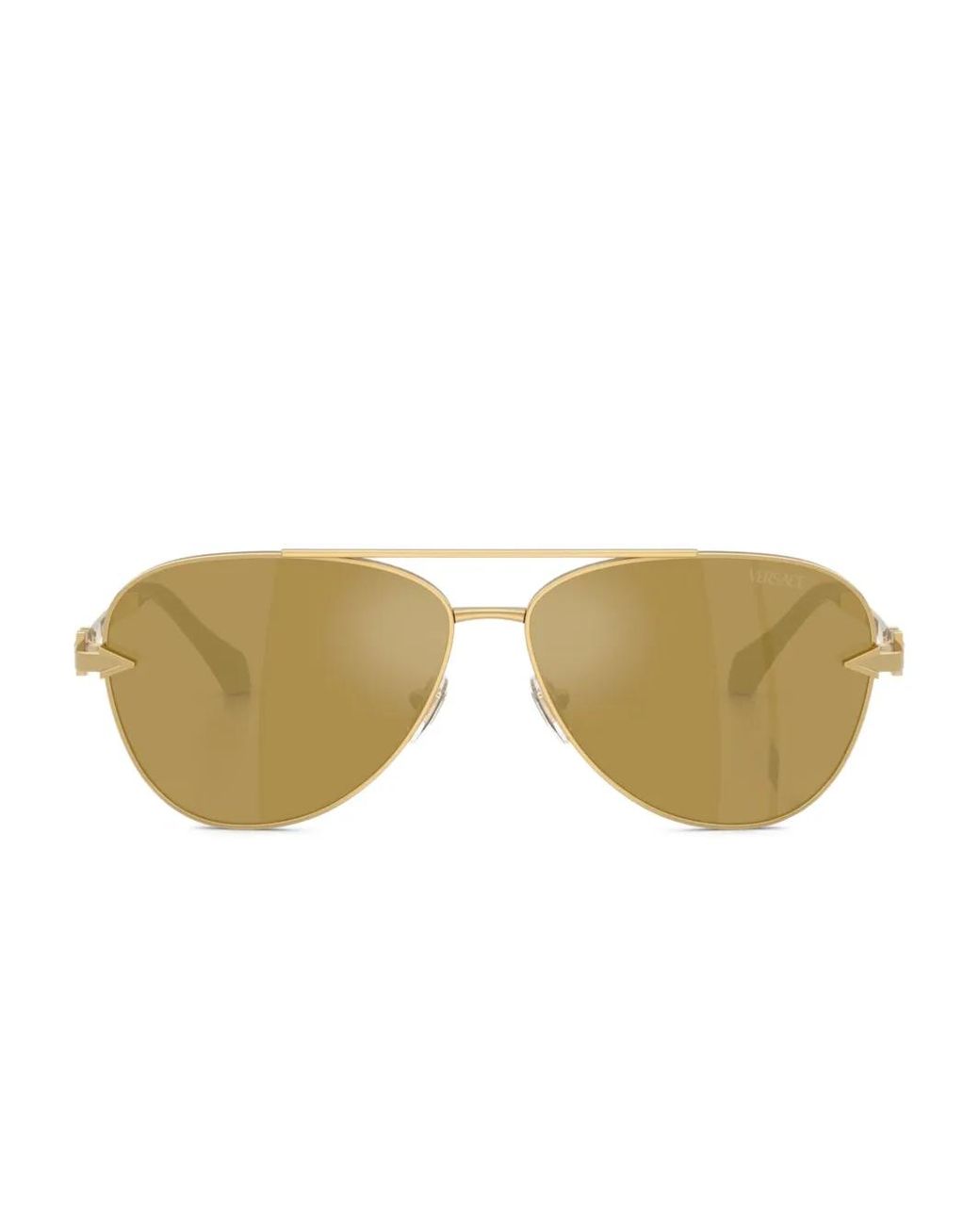 Versace Natural Pilot-Frame Sunglasses for men