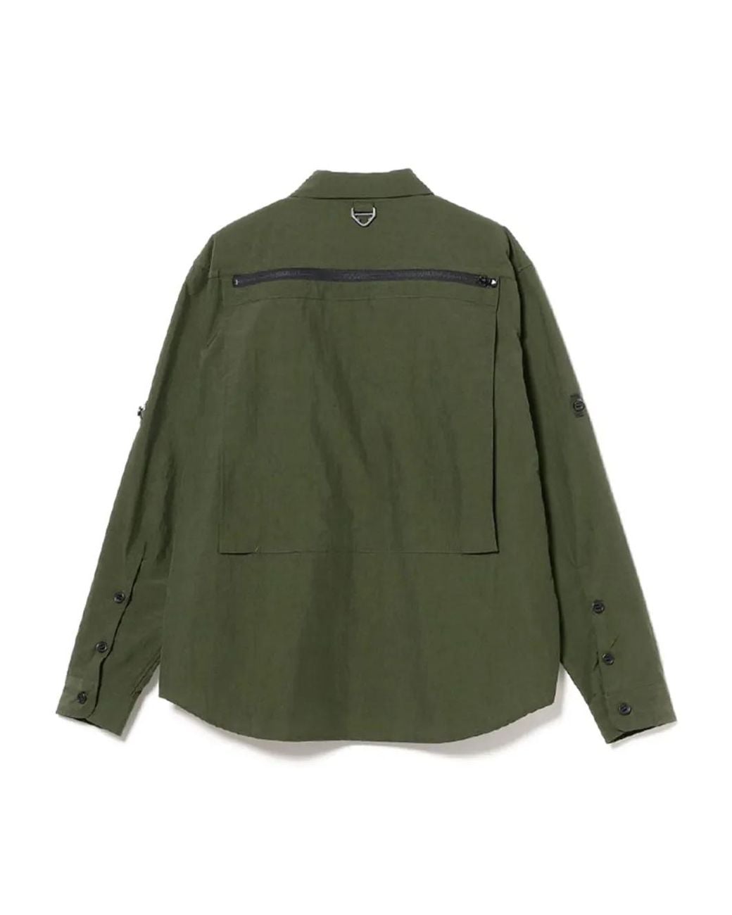 South2 West8 Green Logo-Patch Shirt for men