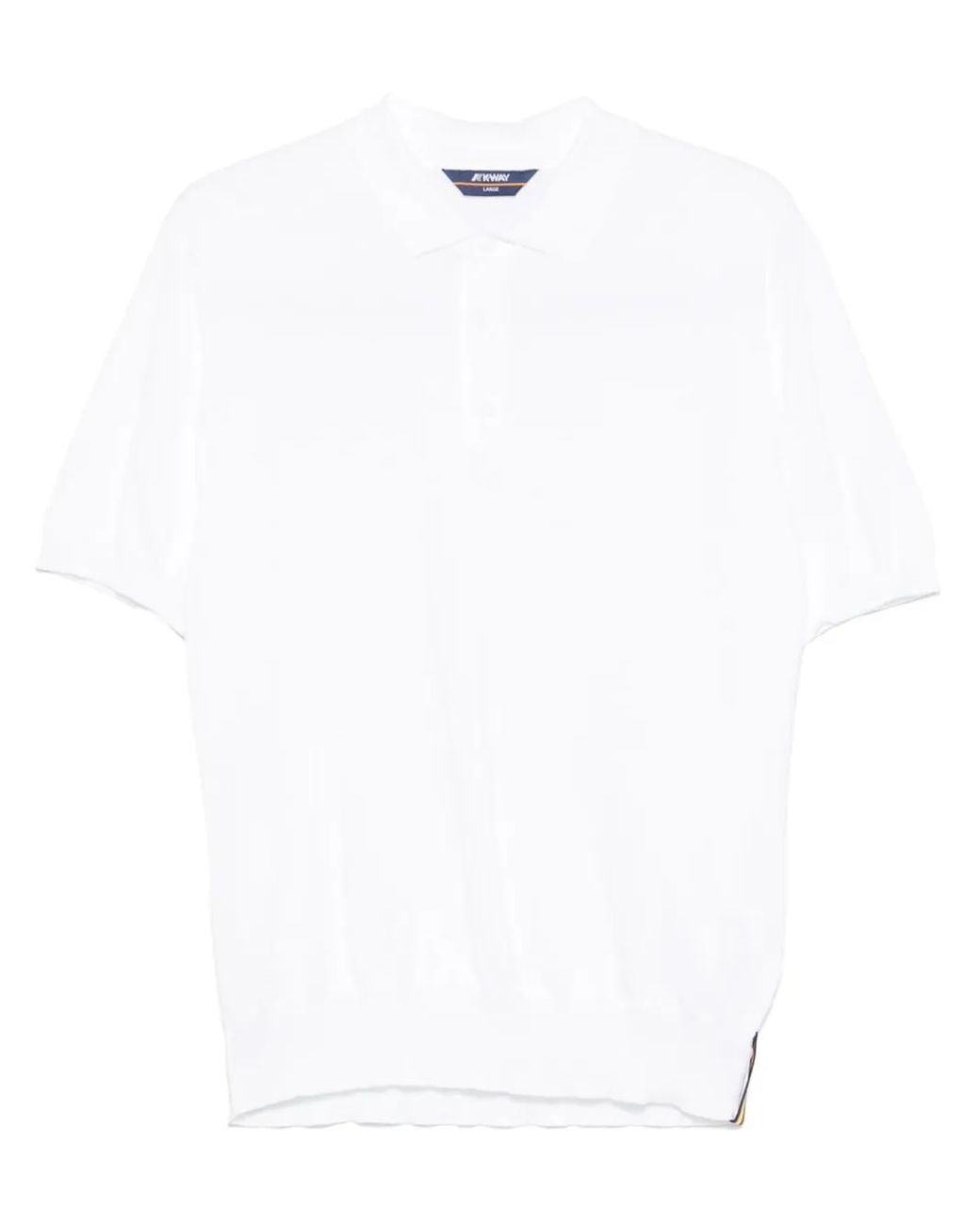 K-Way White Pleyne Polo Shirt for men