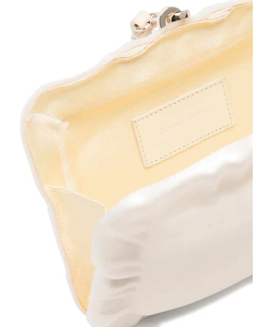 Simone Rocha White Pearl Pillowcase Clutch