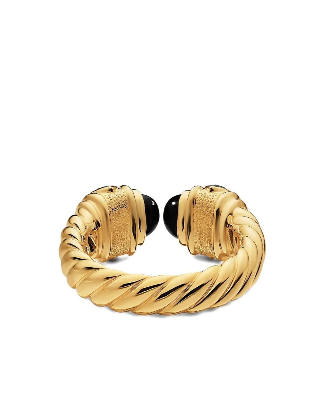David Yurman Metallic 18K Renaissance Onyx And Tsavorite Ring