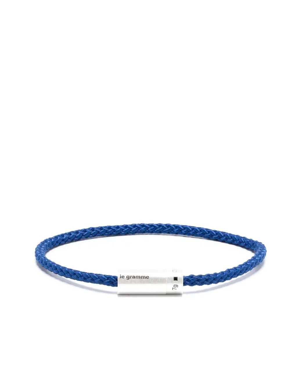 Le Gramme Blue 7G Nato Cable Bracelet