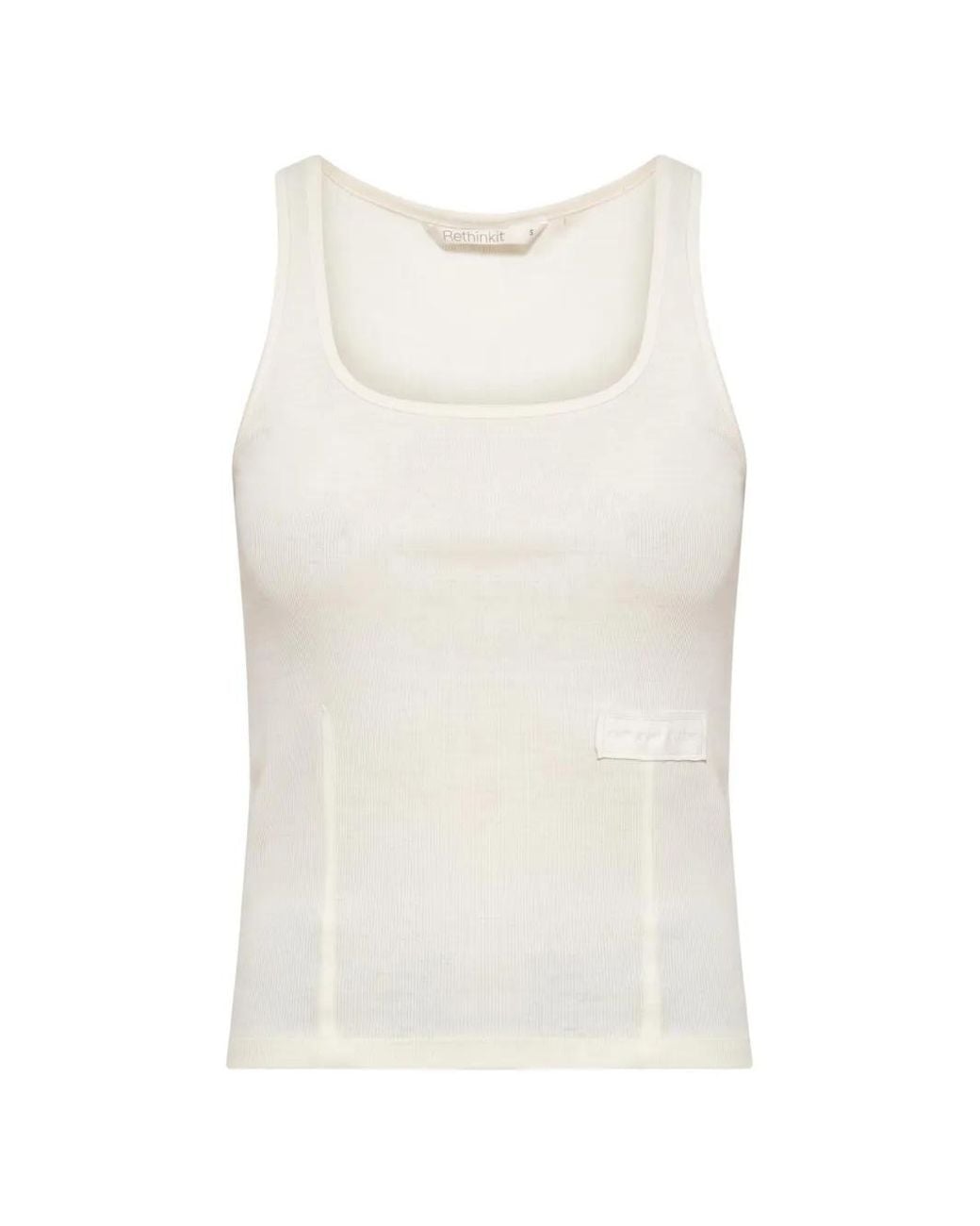 Rethinkit Studios Geribbelde Top in het White