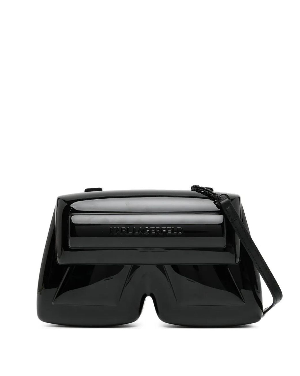 Karl Lagerfeld Black Ikon Clutch