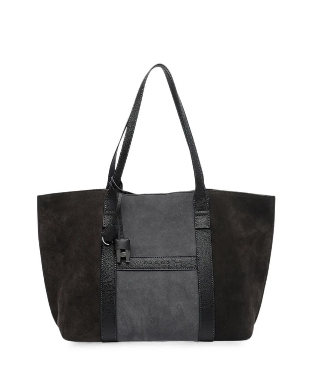Hogan Black Mittelgroße Script Shopping Bag