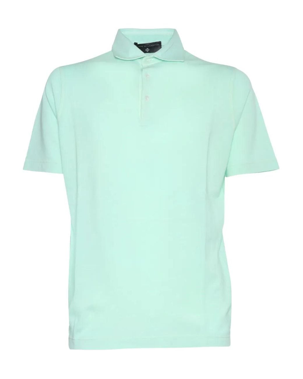 FILIPPO DE LAURENTIIS Green Short-Sleeve Polo Shirt for men