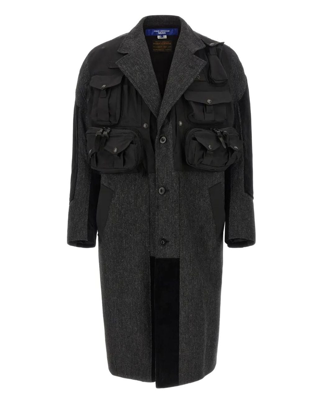 Junya Watanabe Black Filson X Patchwork Coat for men