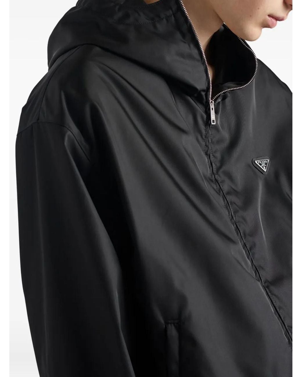 Prada Black Re-Nylon Jacket for men