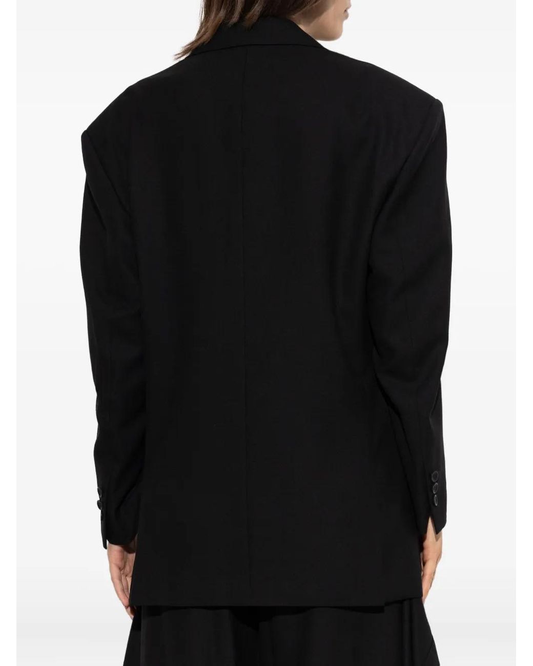 Issey Miyake Black Uni-Form Buttoned Blazer