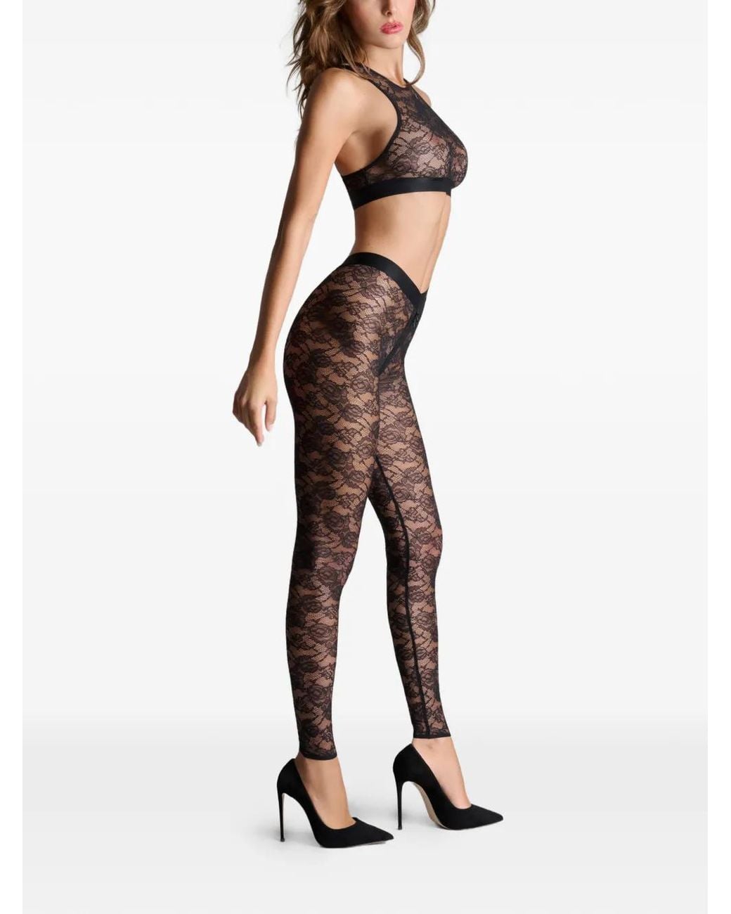 Maison Close Gray Flashback Leggings Socks
