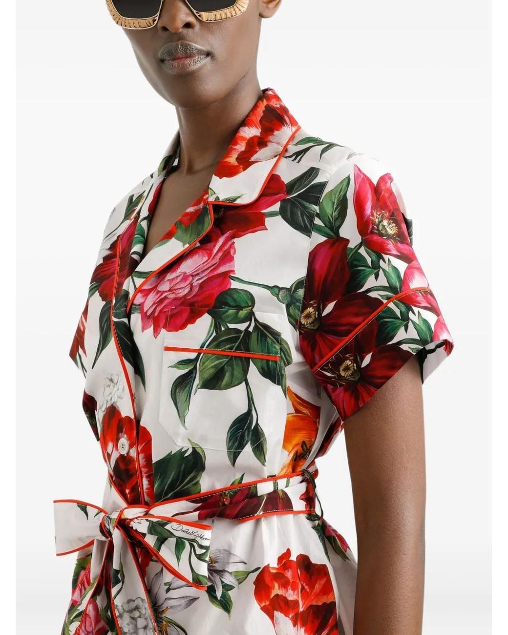 Dolce & Gabbana Red Cotton Shirt