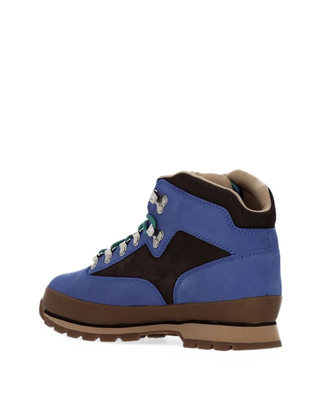 Timberland Blue Euro Hiker Panelled Lace-Up Boots for men