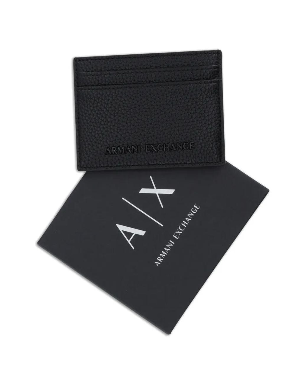 Portacarte Con Logo di ARMANI EXCHANGE in Black da Uomo