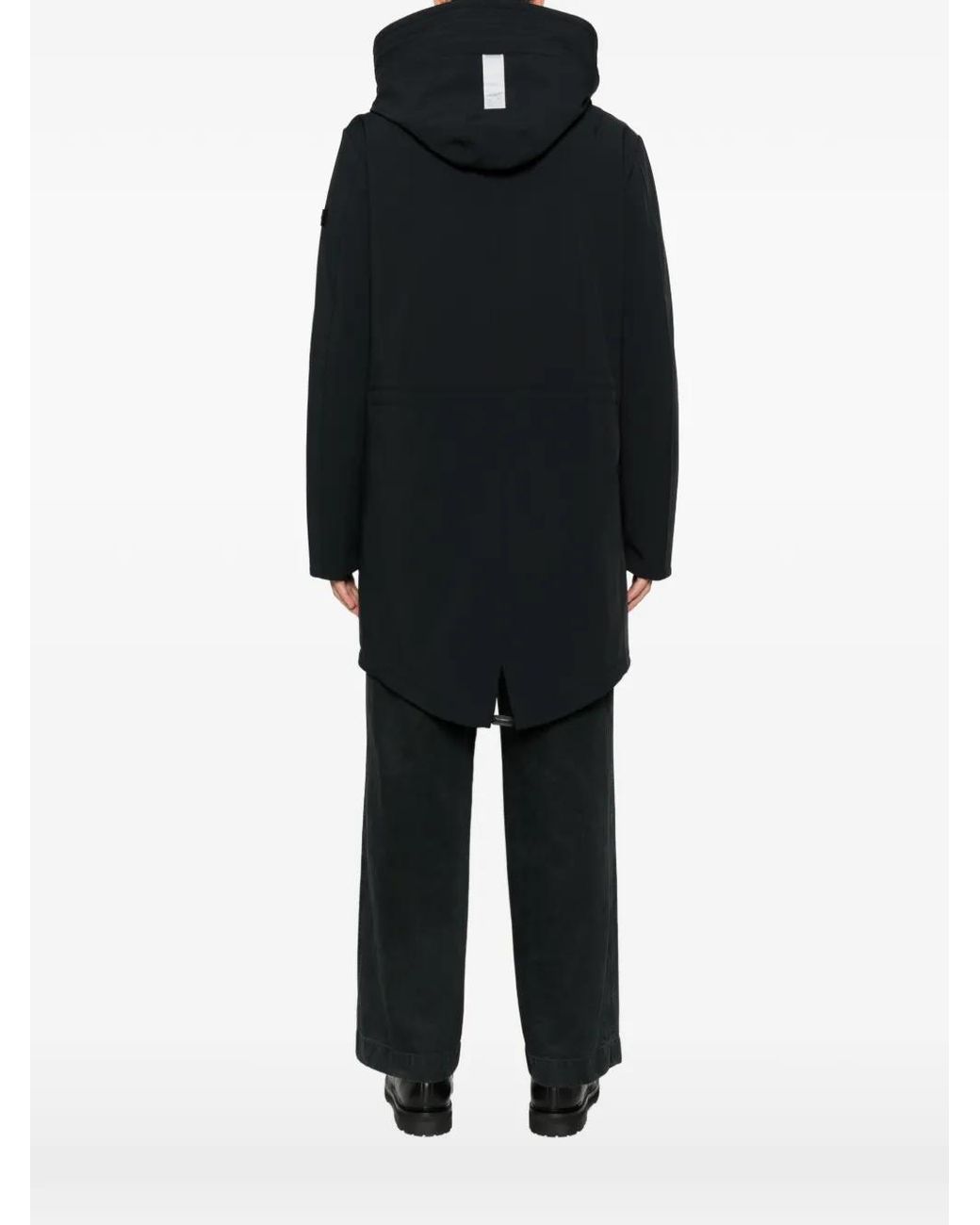 Peuterey Black Kasa Padded Hooded Coat for men