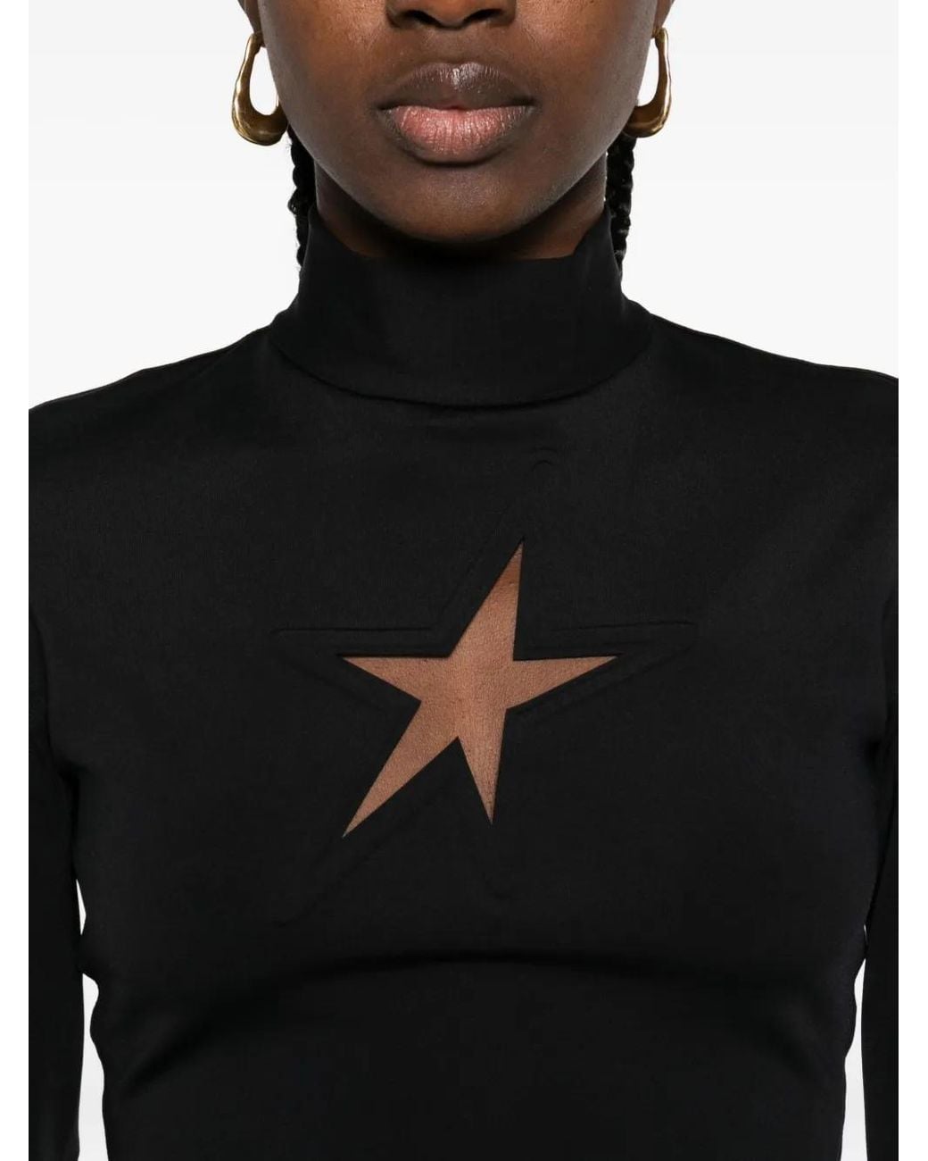 Mugler Black T-Shirts And Polos