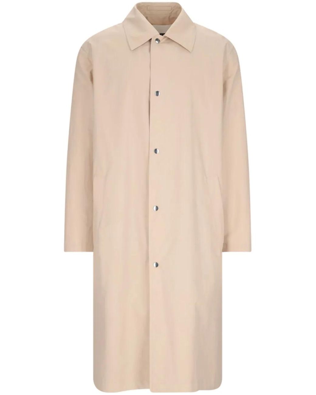 Abrigo Con Logo Estampado Jil Sander de hombre de color Natural