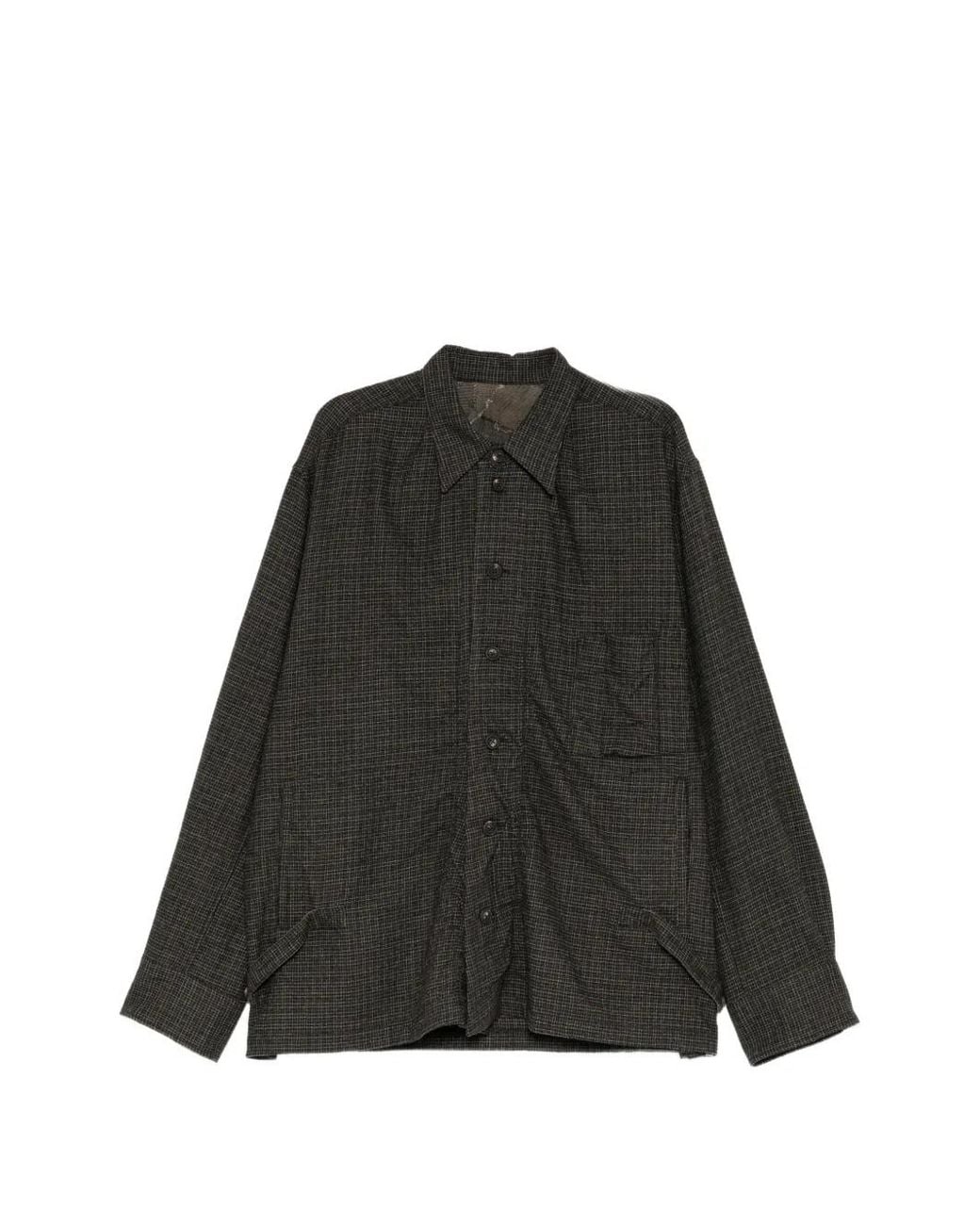 Camicia A Quadri di Ziggy Chen in Black da Uomo
