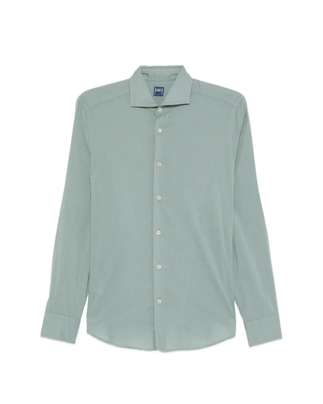 Fedeli Green Long-Sleeve Shirt for men