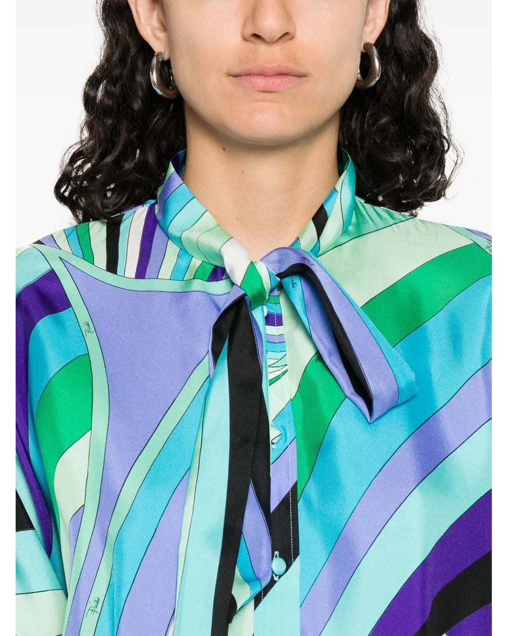 Emilio Pucci Blue 'Iride Cialda' Dress