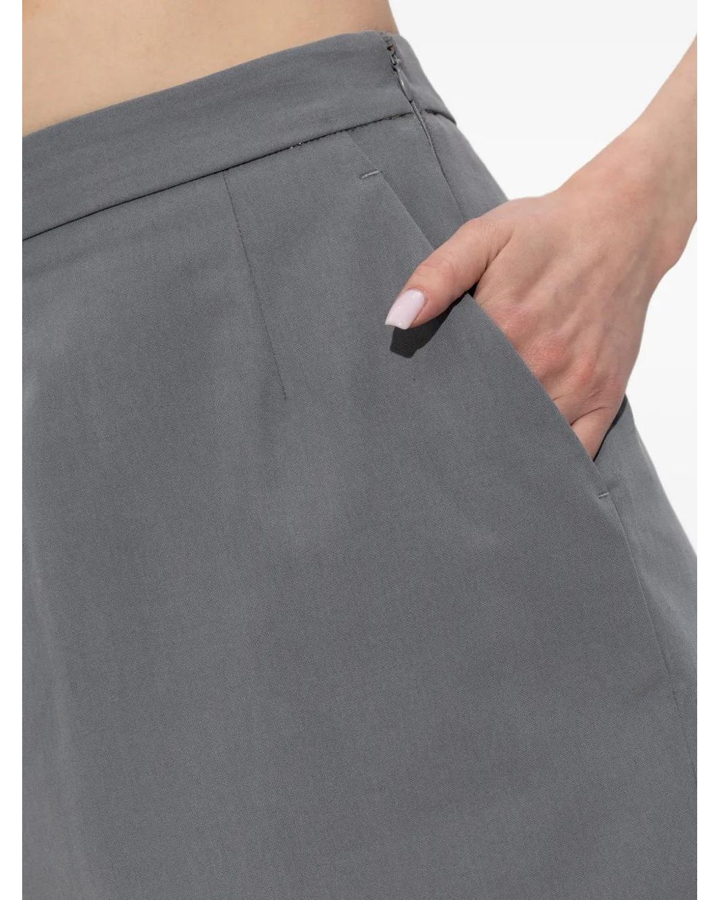 Willy Chavarria Gray Pocket Skirt