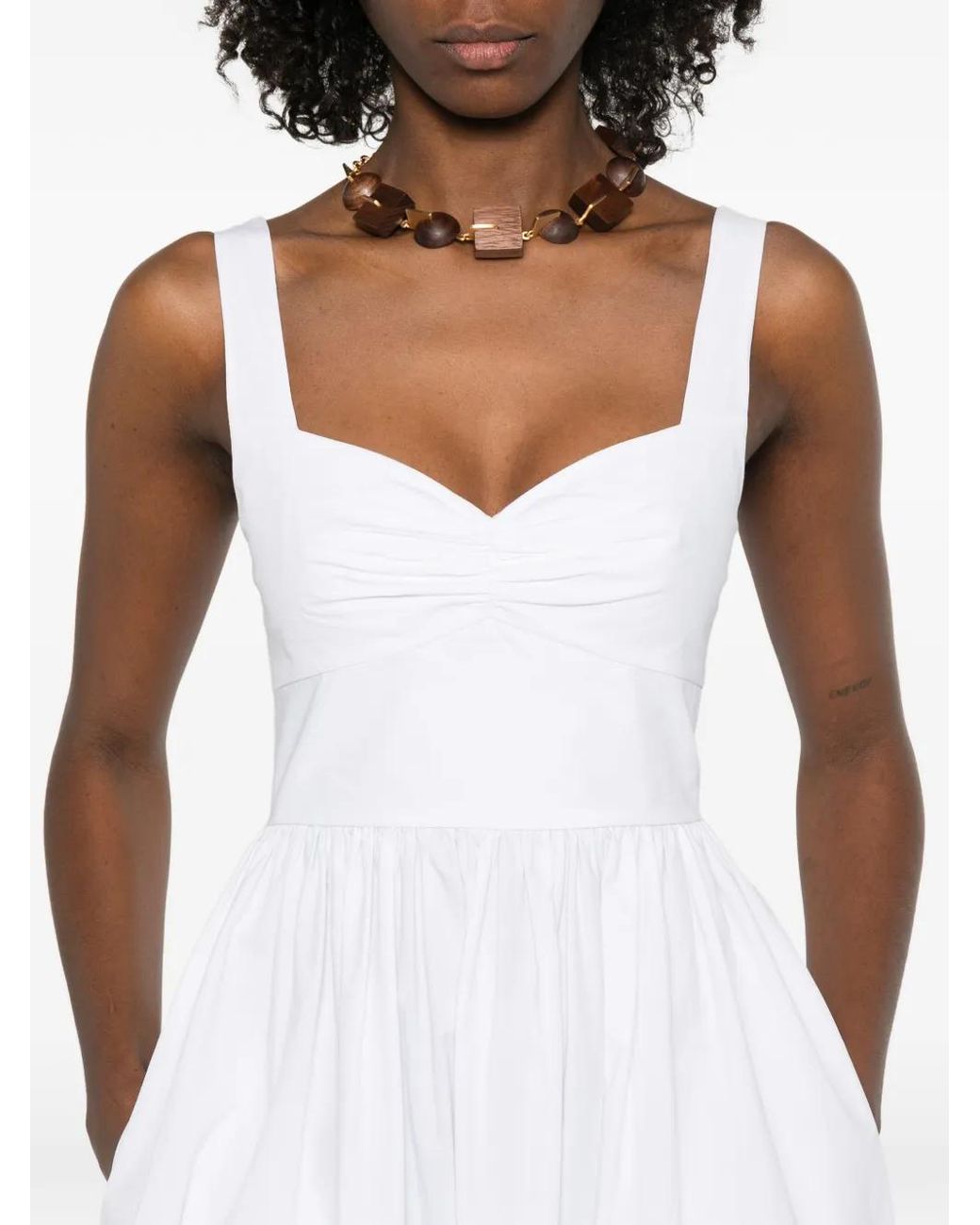 Matteau White Bralette Midi Dress